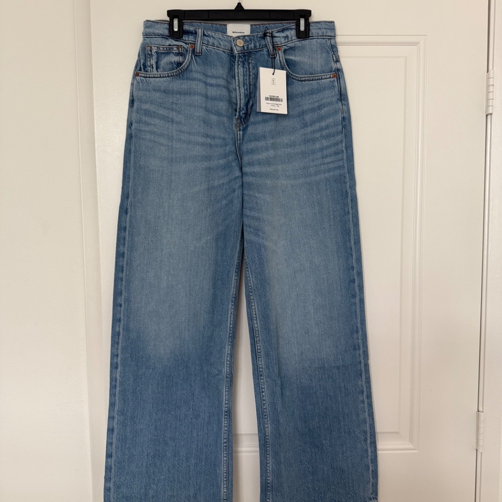 Reformation Palmer Light Blue Women Jeans - Picture 3 of 4